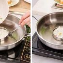 Form for frying metal circle