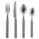 Cutlery set 24 pcs with stand - grey