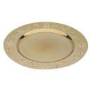 Golden plate with flakes 33 cm
