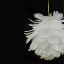 Christmas ball made of feathers - decoration for the tree