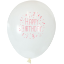 Girlanda balóny bielo-ružovo-zlaté 51 ks