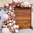 Girlanda balóny ružovo-zlaté 148 ks