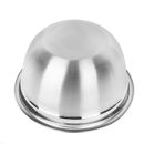 Set of stainless steel bowls and colander