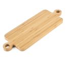 Bamboo serving tray with 2 handles