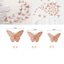 Garland pink-gold balloons + confetti and butterflies 107 pcs