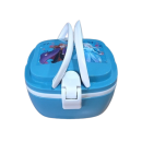 Frozen Anna and Elsa snack box blue-grey