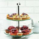 2-tier smooth glass stand