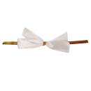 White bow with wire