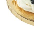 Podložka pod tortu extra hrubá zlatá 35 cm  s ozdobným okrajom