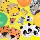 Talíř ZOO papír 18 cm 4 ks
