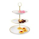 Stand 3-tier porcelain/metal