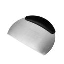 Stainless steel dough spatula with round scale