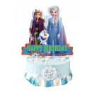 Happy Birthday Frozen Elsa, Anna and Olaf card