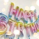 Girlanda balóny Happy Birthday farebné
