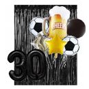 Balloons beer glass, soccer ball, star, circle 6 pcs