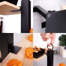 Stojan 3-poschodový, bambus/kov/keramika