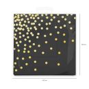 Black and gold napkins 10 pcs