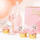 Wedding ring rose, diamond, Bride 6 pcs