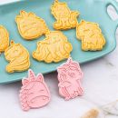 Unicorn cookie cutters 6 pcs