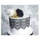 Black sugar lace bows 3 pcs