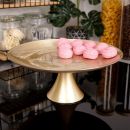 Tortatartó arany üvegláb