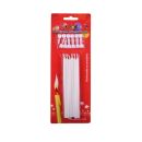 Candles smooth white 12 cm 12 pcs