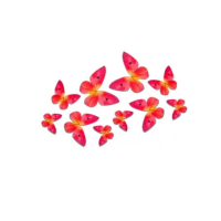 Oblate Schmetterling rosa