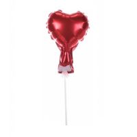 Embossment - red balloon heart