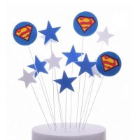 Zápich - sada Superman hviezdy, kruh