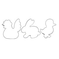 Easter I cookie cutter - set of 3 pieces