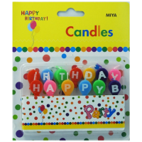 Sviečky farebné - Happy Birthday
