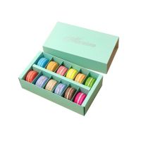 Box for 12 pistachio macaroons