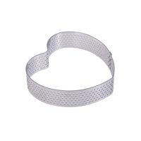 Forma na tartaletky perforovaná, kovová srdce