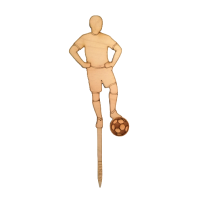 Wooden football player