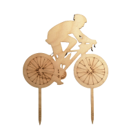 Cyclist wooden recess