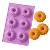 Silicone cake mold 6 pcs