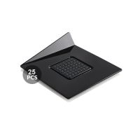 Podložka plast černá 83x 83 mm 25 ks