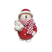 Ceramic snowman figure