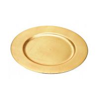 Tanier zlatý hladký okraj 33 cm