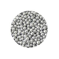 Posyp perličky stříbrné 4 mm 60 g