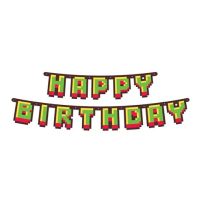 Girlanda Happy Birthday Minecraft