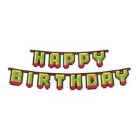 Girlande Alles Gute zum Geburtstag Minecraft