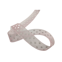 Pink ribbon with dots