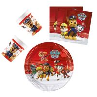 Party szett - Paw Patrol piros-fehér 36 db