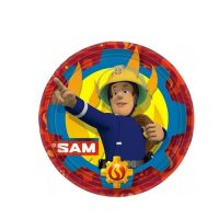 Fireman Sam tányér 23 cm 8 db