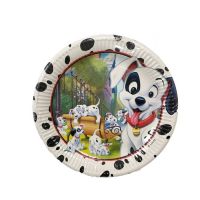 Plate Dalmatians 23 cm 8 pcs