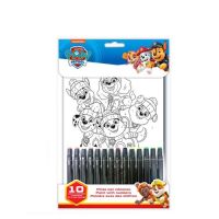 Set of markers and coloring book Paw Patrol