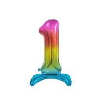 Color foil balloon standing no. 1