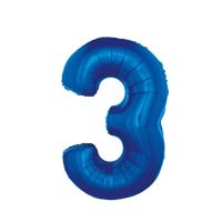 Blue foil balloon no. 8