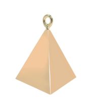 Gold pyramid balloon paperweight